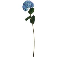 Orsina Hydrangea Stem - 74cm Red, Rich Red Faux Bloom With Lush Petals & Green Foliage, Brings Warmth & Depth To in Blue