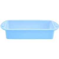 Pastel Pink Rectangular Mould Delicate Pink Oblong Silicone Baking Tray Non Clinging Cake Pan Handles