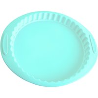 Pastel Pie or Flan Mould Heat Resistant Round Tart Pan Baking Dish Fluted Sides Silicone Mould