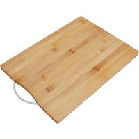 Orsina Large Bamboo Chopping & Serving Board, Durable Wooden Cutting Board with Integrated Handle in Natural