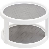 Orsina Durable Two Tier Turntable, Stylish Best Turntable, Versatile Turntable For Breakfast, Functional Turntable in Grey