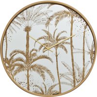 Orsina Celina Botanical Wall Clock in Gold