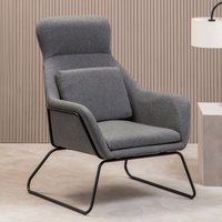 Orsina Stockholm Velvet Armchair in Grey