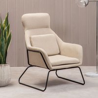 Orsina Stockholm Velvet Armchair in Natural