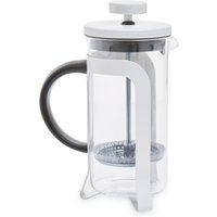 Orsina Stylish Design Silver Cafetiere 350Ml, Advanced Filtration Small Cafetiere, Comfortable Grip Coffee Cafetiere in White