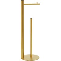 Orsina Fay Toilet Roll Holder, Metal Build in Gold