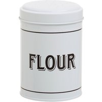 Orsina Airtight Design White Metal Flour Shaker Durable Metal Flour Shaker, Metal Constructed Flour Shaker Container