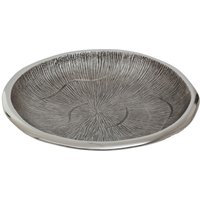 Orsina Silva Small Oak Effect Silver Bowl