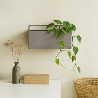 Orsina Small Plant Box, Robust Iron Constructed Garden Planter Box, Versatile Garden Box For Planting in Grey