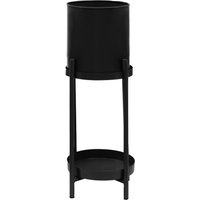 Orsina Two Tier Plant Stand, Versatile Display Garden Flower Stand, Lightweight Garden Plant Pot Stand in Black