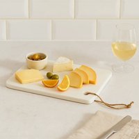 Orsina Stylish Marble Chopping & Serving Board, Sleek Cutting Board For Kitchen, Durable Serving Board For Cutting in White