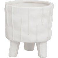 Orsina Versatile White Small Planter, Lightweight Large Garden Flower Pot, Stylish Design Planter For Plants
