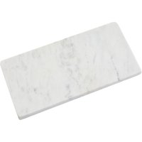 Orsina White Marble Rectangular Chopping Or Serving Board, Durable Natural Stone Board For Kitchen Use