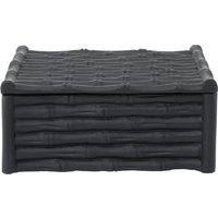 Orsina Hiba Large Black Finish Bamboo Effect Trinket Box