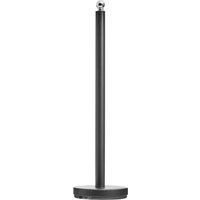 Orsina Stable White Toilet Roll Holder, Elegant Design Toilet Holder, Sturdy Toilet Roll Holder With White Base in Black