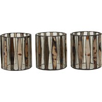 Orsina Gaia Set Of 3 Tealight Holders in Silver