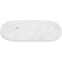 Orsina Marmore Oblong White Marble Serving Tray