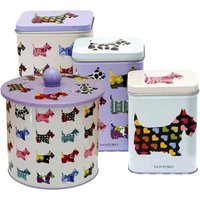 Santoro Gorjuss 4PC Scottie Dog Kitchen Storage Tin Set