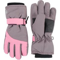 Heat Holders Boy's Waterproof Fleece Lined Winter Thermal Ski Gloves in Pink | Size: 5-9 Years