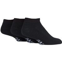 SOCKSHOP Iomi Men's 3 Pair FootNurse Cushioned Foot Diabetic Trainer Socks in Black | Size: 6-8.5