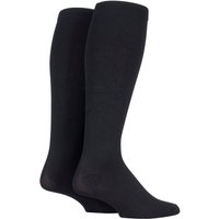 SOCKSHOP Iomi Men's 2 Pair FootNurse Energising Compression Socks in Black | Size: 6-11