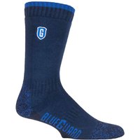 SOCKSHOP Blue Guard Men's Anti Abrasion Heavy Duty Work Socks for Steel Toe Boots in Blue | Size: 12-14