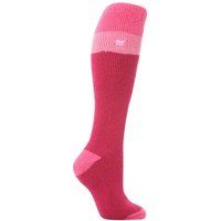 Heat Holders Women's Extra Long 2.3 TOG Winter Knee High Thermal Ski Socks in Light Pink | Size: 4-8