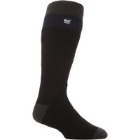 Heat Holders Men's Thermal Extra Long 2.3 TOG Winter Knee High Ski Socks in Black | Size: 6-11