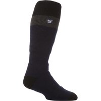 Heat Holders Men's Thermal Extra Long 2.3 TOG Winter Knee High Ski Socks in Navy | Size: 6-11