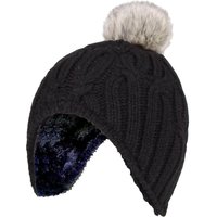 Cable Knitted Beanie Hat Pom Pom Bobble Winter