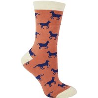 Miss Sparrow Women's 1 Pack Novelty Animal Patterned Bamboo Socks in Dusty Pink | Size: 4-7