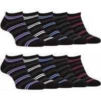 10 Pack Breathable Bamboo Plain Trainer Socks