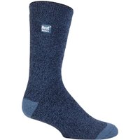 Heat Holders Men's 3 Pairs Thin Lightweight Thermal Dress Socks for Winter in Blue | Size: 6-11