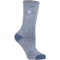 Heat Holders Women's 3 Pairs Thin Lightweight Thermal Dress Socks for Winter in Blue | Size: 4-8