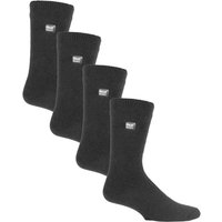 Heat Holders Men's 4 Pair Ultra Lite Extra Thin 1.0 TOG Casual Thermal Socks in Grey | Size: 6-11