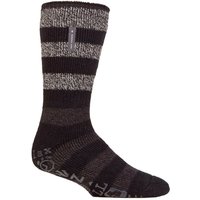 Warm Fleece Lined Non Slip Lounge Bed Socks Grippers