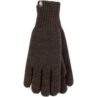 Heat Holders Men's Winter Warm Soft Fleece Lined Thermal Gloves in Dark Green | Size: S/M