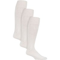 Country Pursuit Men's 3 Pack Angling Fishing Socks for Men in Cream | Size: 6-11