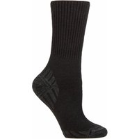 Iomi Men's Diabetic Wool Walking Socks | Extra Wide Cushioned Hiking Socks in Black | Size: 4-7