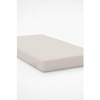 Belledorm Easy Care 200 Thread Count Cotton Polyester Percale 28cm Fitted Sheet in Ivory | Size: Small Single