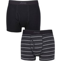 2 Pack Striped Cotton Rich Keyhole Trunks