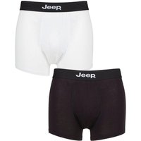 Jeep Men's 2 Pack Plain Fitted Bamboo Trunks | Size: Medium