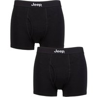 2 Pack Cotton Plain Fitted Key Hole Trunk Boxer Shorts