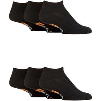 6 Pair Plain Patterned & Striped Trainer Socks