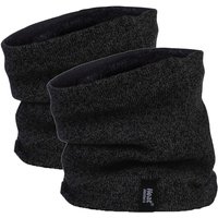Heat Holders Men's 2 Pack Thermal Winter Neck Warmer in Black