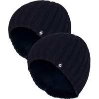 Chunky Soft Winter Ribbed Hat 2 Pack