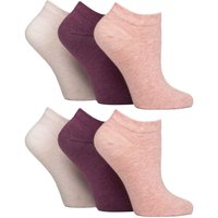 Iomi Women's 6 Pack Diabetic Trainer Socks | Extra Wide Socks for Swollen Feet | Size: 4-8