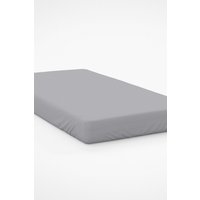 Belledorm Pima Cotton Sateen 450 Thread Count 38cm Fitted Sheet in Light Grey | Size: Double