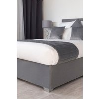Belledorm Faux Suede Deep Base Wrap in Charcoal | Size: Super King