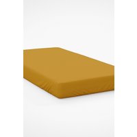 Belledorm Egyptian Cotton 200 Thread Count 30cm Fitted Sheet in Mustard | Size: Double